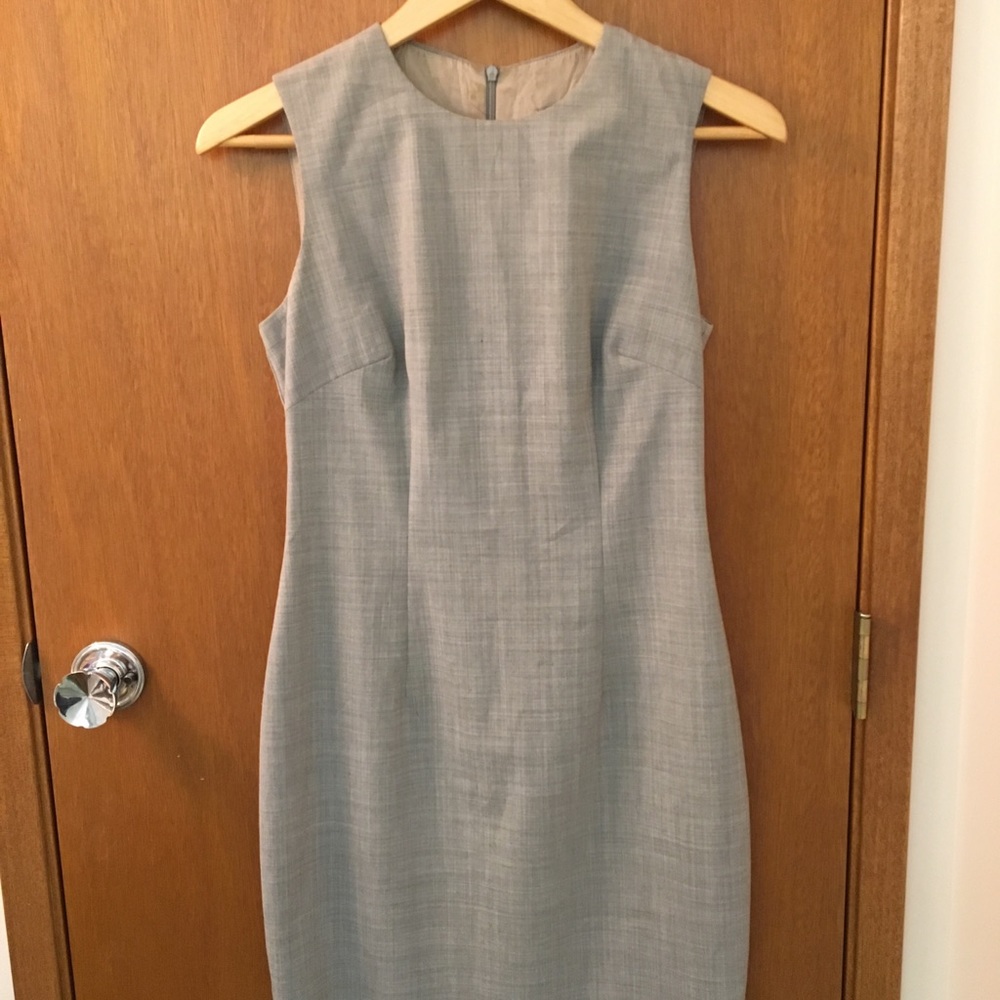 Light grey shift dress